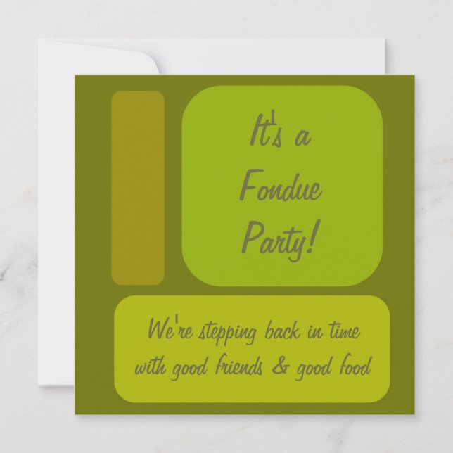 Retro Party Inbjudningar (Framsida)