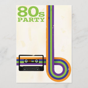 Retro partybakgrund inbjudningar
