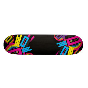 Retro partydesign old school skateboard bräda 21,6 cm