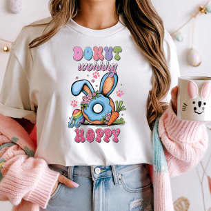Retro Påsk Tee, oroa dig för hoppy T Shirt