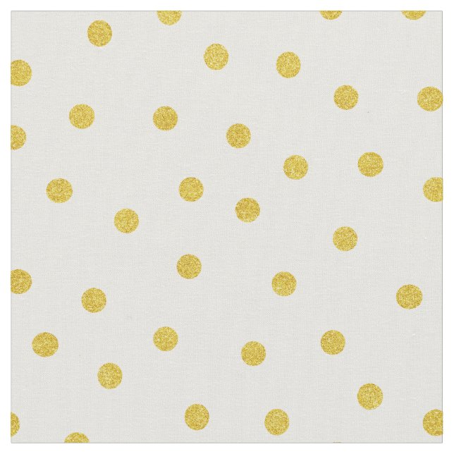 Retro pastel glitter guld polka dots mönster tyg (Närbild)