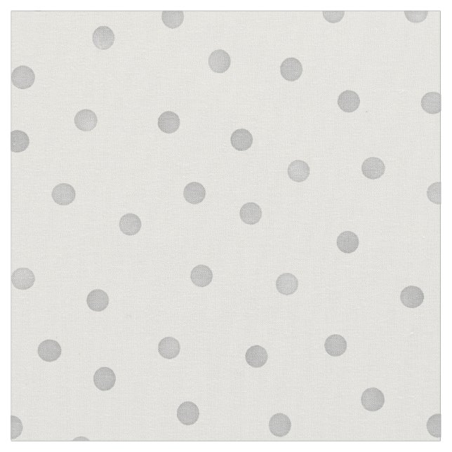 Retro-pastel-grått och vitt polka dots-mönster tyg (Närbild)