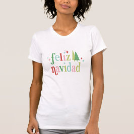 Retro Pastel-jul | Feliz Navidad T Shirt