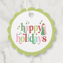 Retro Pastel-jul | GLAD HELG Gåvor Etiketter