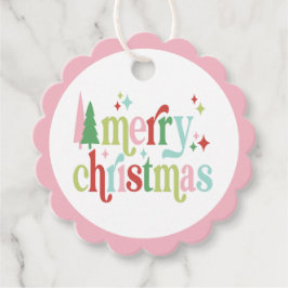 Retro Pastel-jul | GOD JUL Gåvor Etiketter