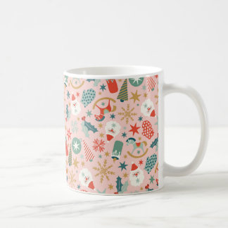 Retro Pastel-jul Kaffemugg