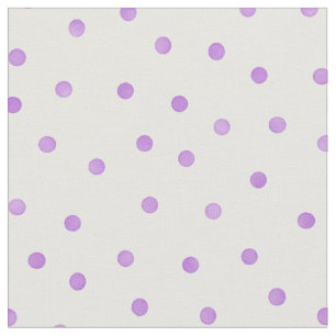 Retro pastel lila vit polka dots mönster tyg