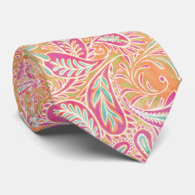 Retro Pastel Rosa Paisley Mönster