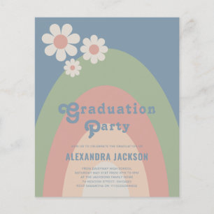 Retro Pastel-Studentfest Flygblad