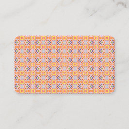 Retro Pastell Pixelmosaik Geometriskt Mönster Visitkort