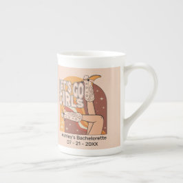 Retro pastell rosa rodeo möhipparty benporslin mugg