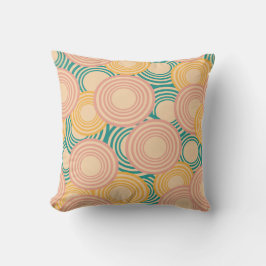 Retro-pastellgeometri Kudde