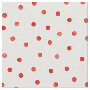 Retro pastellröd och vit polka dots mönster tyg