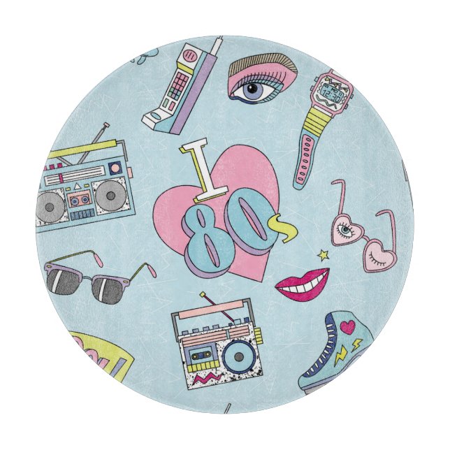 Retro patch-brickor, 80s-90s stil mönster. (Framsidan)