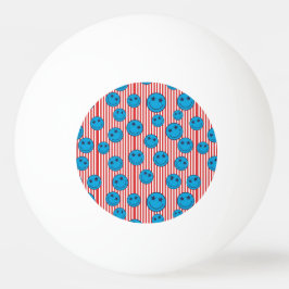 Retro Patriot Leende Ansikte Pingisboll