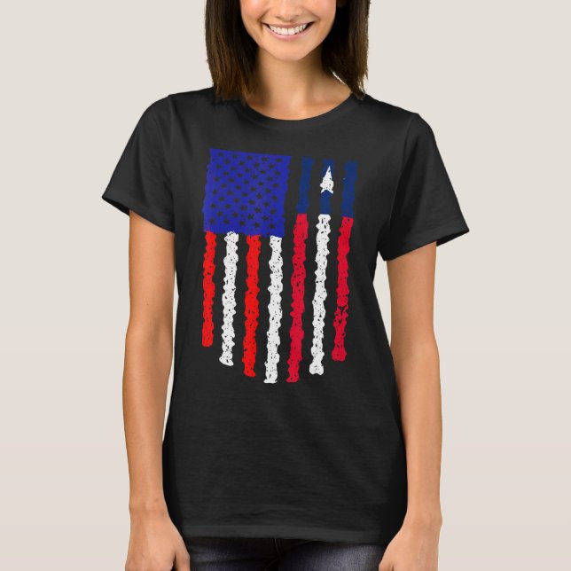 Retro Patriotic American Liberia Flagga Distress T Shirt (Framsida)
