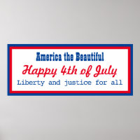 Retro Patriotic Red Blue White Lycklig 4:e juli