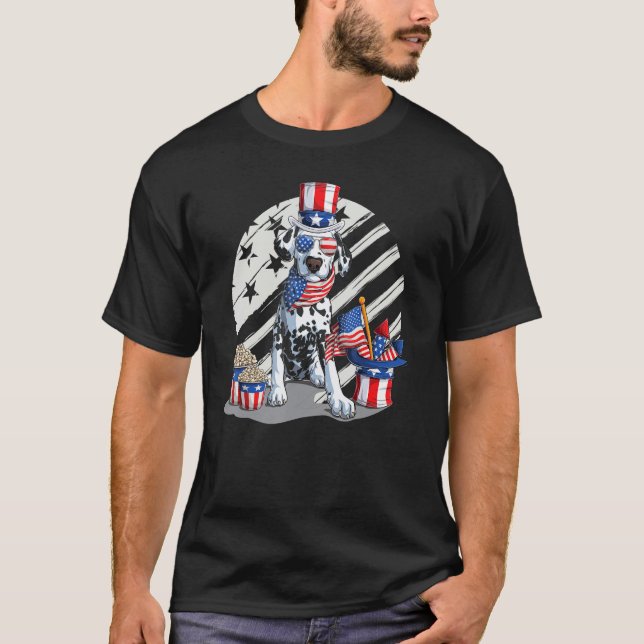 Retro Patriotic USA I American Flag I Retro 4th Ju T Shirt (Framsida)