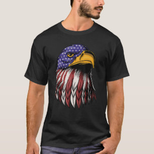 Retro Patriotic USA I American Flagga I Retro 4th T Shirt