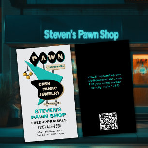 Retro Pawn Shop Visitkort