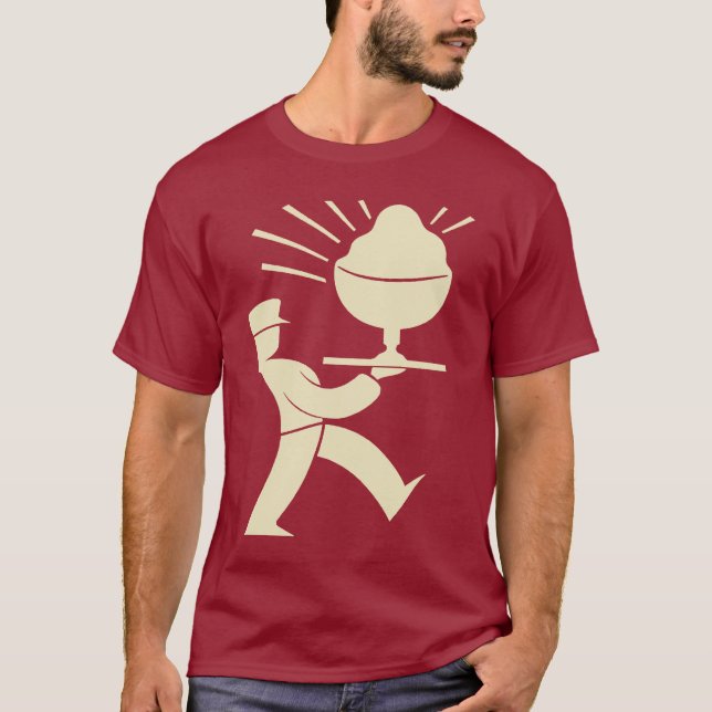 Retro PClogotyp (rengöringen) Tee (Framsida)