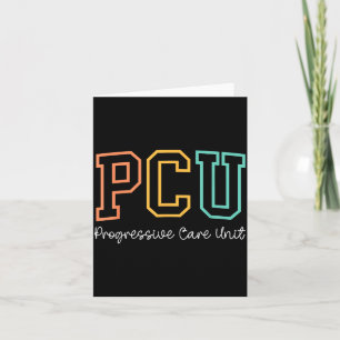 Retro Pcu Progressiv Vårdavdelning Rn Sjukskötersk Kort