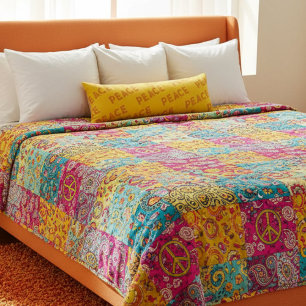 Retro Peace Body Pillow Kroppskudde