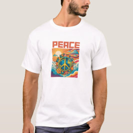 Retro Peace Graphic Shirt T