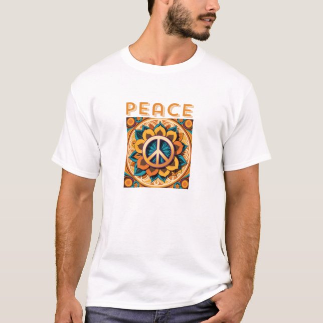Retro Peace Graphic Shirt T (Framsida)
