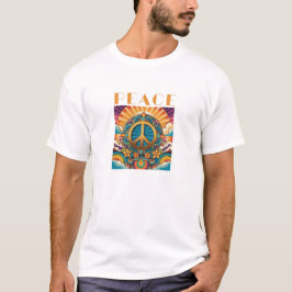 Retro Peace Graphic Shirt T Shirt