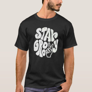 Retro Peace Hippie Håll dig markpositiv sind Lyckl T Shirt