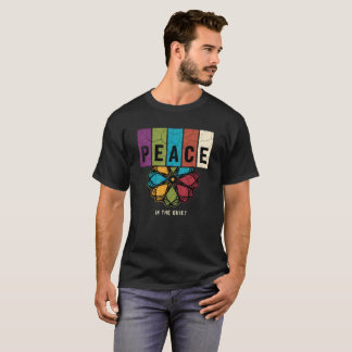 Retro Peace Mandala Spiritual Quote Art T Shirt