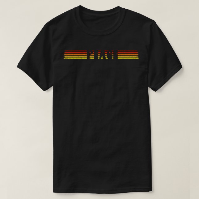 Retro Peace Rand Sunset Cutout T Shirt (Design framsida)