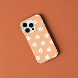 Retro Peach Blommigt Whimsical Preppy Hippie Vår