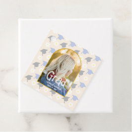 Retro Peach Graduation Gåvor Etiketter