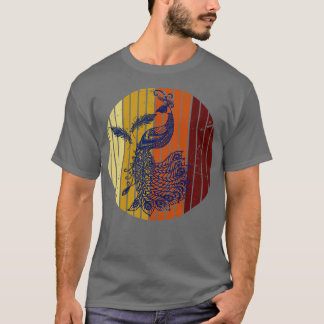 Retro Peacock T Shirt