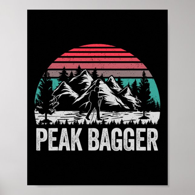 Retro Peak Bagger  Poster (Framsidan)