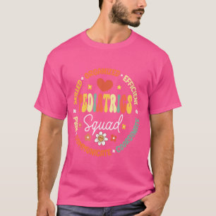 Retro Pediatrik Squad Heart Peds Registerad sjuksk T Shirt