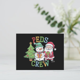 Retro Peds Crew jul Barn Sjuksköterska Helg Vykort