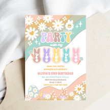 Retro Peeps Birthday Invitation