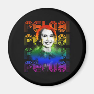Retro Pelosi-Pridet Magnet