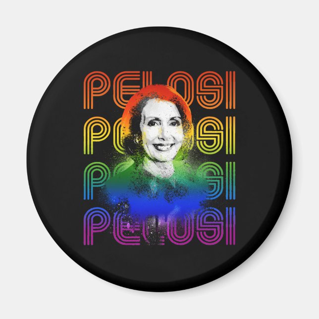 Retro Pelosi-Pridet Magnet (Framsidan)