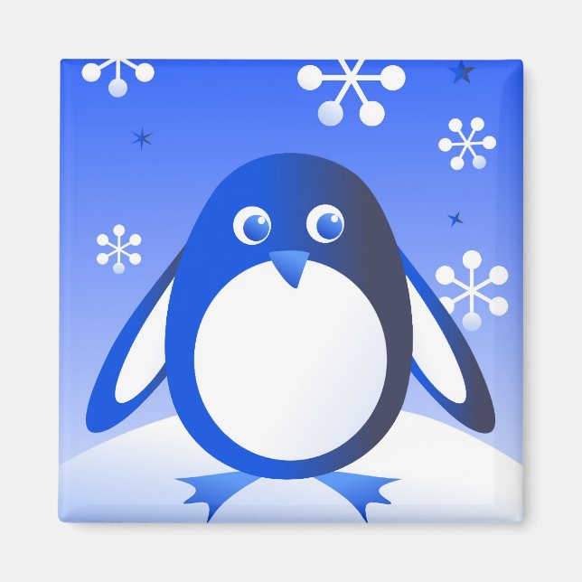 Retro Penguin Magnet (Framsidan)