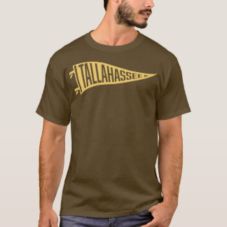 Retro Pennant Tallahassee Tan Guld T Shirt