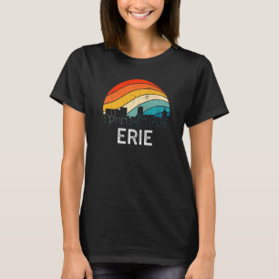 Retro Pennsylvania Erie Skyline Vintage Urban Skys T Shirt