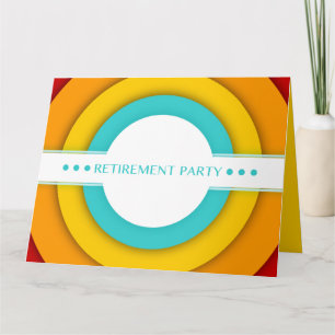 retro pension party kort