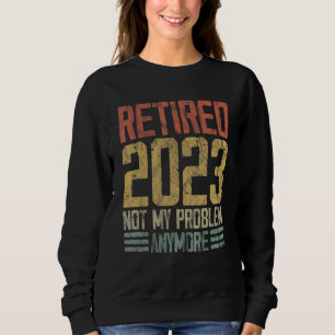 Retro pension pensionär 2023 Inte mitt problem län T Shirt