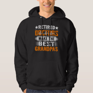Retro-pensionerad Läkare gör bästa farfar-fathe Hoodie
