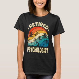 Retro Pensionerad Psykolog Vintage Pensionär Arbet T Shirt