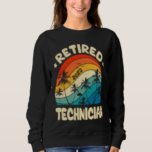 Retro Pensionerad Tekniker Vintage Pensionering Ar T Shirt